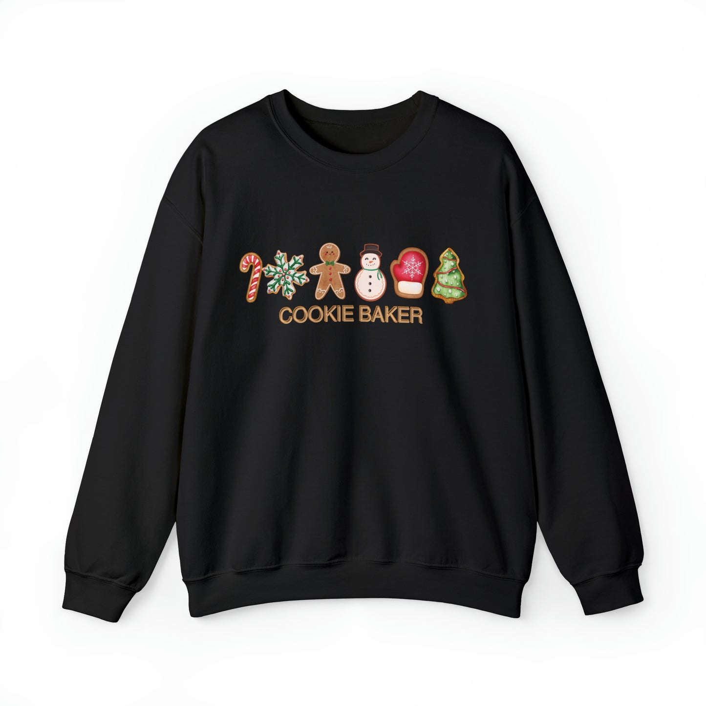 COOKIE BAKER , cookie chef, gingerbread, sugar, frosted, peppermint, spiced, cookie Unisex Heavy Blend™ Crewneck Sweatshirt