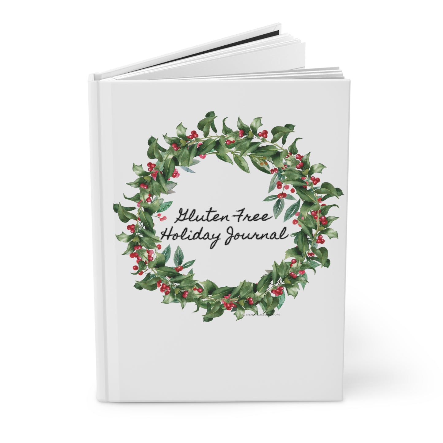 Gluten Free Journal Hardcover Matte. Holiday Gluten Free Journal